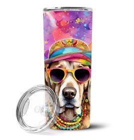 Weimaraner Hippie Dawg Stainless Steel Skinny Tumbler Vacuum Double Walled Reusable Insulated Tumbler Travel Cup for Coffee Cocktails Gift with L (Default: Default)